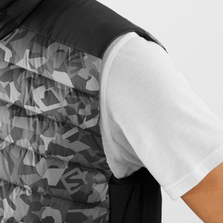 Salomon Essential Xwarm Down Men's Insulated Vests Camo | CA 74I80